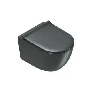 Catalano Sfera Унитаз подвесной 50x35см, безободковый, смыв Tornado, покрытие Twinglaze+, цвет: черный матовый