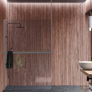 Novellini Kuadra H Душевое ограждение 160х200cм., с свободным входом, Sx, с потолочн кронштейн, с полотенцедержат, стекло прозрачное, цвет: Silver