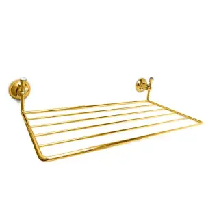 Nicolazzi Cristallo Di Rocca Полотенцедержатель-полочка, подвесной, цвет: золото