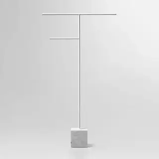 Antonio Lupi Bivio Полотенцедержатель, напольный, база из мрамора Carrara satinato, цвет: Bianco opaco