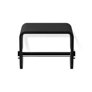 Decor Walther Black Stone TPH4 Держатель туалетной бумаги, подвесной, цвет: черный матовый / хром