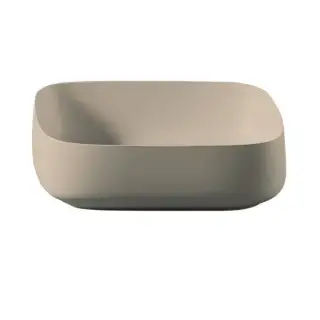 Artceram Cognac Раковина накладная Quadro 56x41 см, Saniglaze, цвет: sand