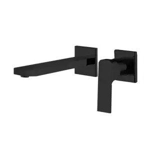 Fima Carlo Frattini Fit Смеситель для раковины, встраиваемый, излив: 20.4см., с донным клапаном, цвет: черный матовый