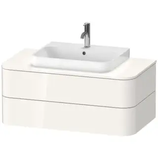 Duravit Happy D.2 Plus Тумба подвесная 100x55х40.8см, с раковиной и 2 ящиками, цвет: белый глянцевый