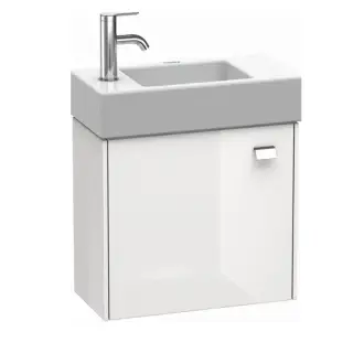 Duravit  Brioso Тумба подвесная 48.4х23.9х44.2см, с раковиной, с 1 дверкой петли слева L, цвет: белый глянц