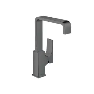 Hansgrohe Metropol Смеситель для раковины 230, на 1 отв, с донным клапаном, излив 165мм, цвет: шлифованный черный хром
