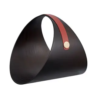 ADJ Дровница Ben, D36 см., цвет: бордо/коньяк