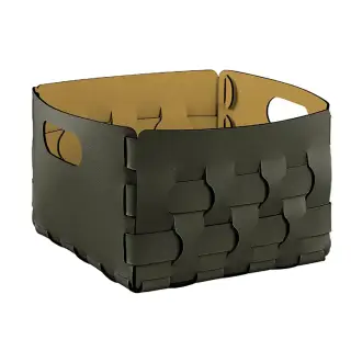 ADJ Корзинка Dubai, 25x25xH20 см., цвет: оливковый/горчичный