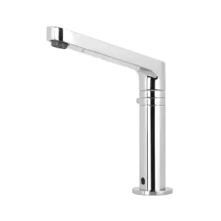 Fima Carlo Frattini Collettività Смеситель для раковины, на 1 отв., электронный, 12 алкалиновых батареек АА+, цвет: хром