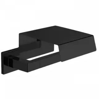 Colombo Basic Q Держатель туалетной бумаги, с крышкой, цвет: чёрный матовый