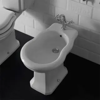 Globo Paestum Биде напольное 56х37см с 1 отв. под смеситель, с комплектом креплений, цвет: белый