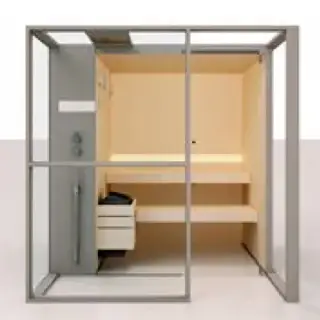 Effegibi Logica S Filo Сауна 214x250х217см, в нишу, цвет: Stone