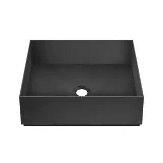 GESSI 316 Раковина 40x40 см., для установки на столешницу, без перелива, нержавеющая сталь, цвет: Black XL