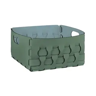 ADJ Корзинка Dubai, 35x35xH20 см., цвет: эвкалипт/небесный