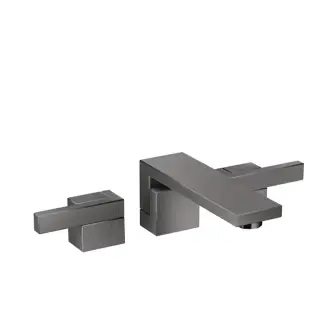 Axor Edge Смеситель для раковины, на 3 отв., с донным клапаном push/open, излив 190мм, алмазная огранка, цвет: черный