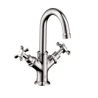 Axor Montreux Смеситель для маленькой раковины 160, с двумя рукоятками, с донным клапаном, цвет: хром