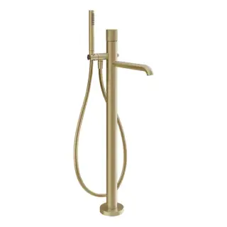 Gessi Habito Rigato Смеситель для ванны, напольный, цвет: Brass Brushed PVD