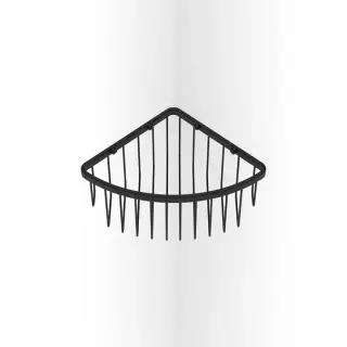 Decor Walther DW 229 Полочка для душа, угловая, подвесная, цвет: черный матовый