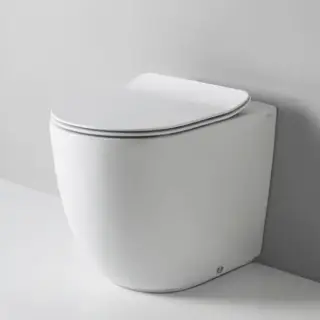 Artceram File 2.0 Унитаз напольный 37х52см, безободковый, слив универсальный, турбо смыв the.reel, saniglaze, цвет: белый матовый