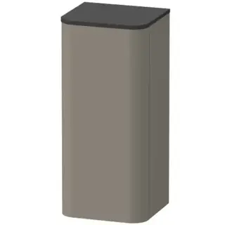 Duravit Happy D.2 Plus Пенал подвесной 40x36х88см 1 дверь, 2 стекл. полки, DX, цвет: stone grey satin matt