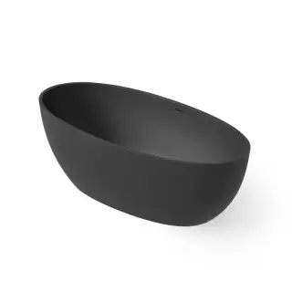 Dea Design Nature Ванна 170х80х55см., отдельностоящая, Solid Surface, цвет: Black №16