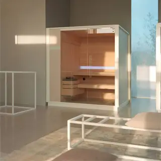 Effegibi One S Сауна 214x171x226см, пристенная, цвет: Soft Sand