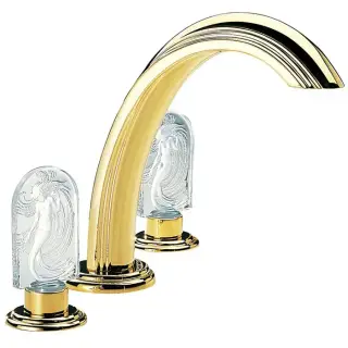 THG Naïade Cмеситель на борт ванны, на 3 отверстия, без ручного душа, цвет: полированное золото