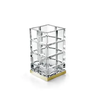 3SC Palace Стакан настольный, цвет: прозрачный хрусталь/золото 24к. Lucido