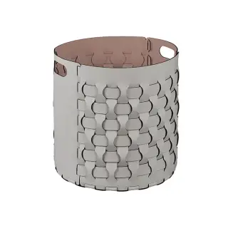 ADJ Круглая корзина Dubai, D40xH40 см., цвет: устричный/пепельная роза