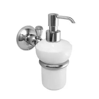 Nicolazzi Accessori Дозатор керамический для жидкого мыла для, цвет: белый/хром