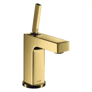 Axor Citterio Смеситель для раковины 110, на 1 отв., излив 10.4см., без донного клапана, цвет: полированное золото