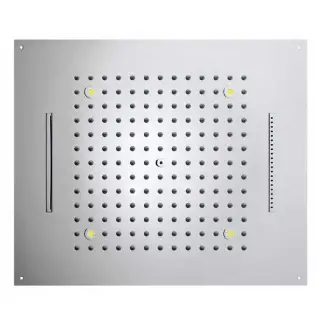 BOSSINI DREAM/3 Верхний душ 570 x 470 мм, с 4 LED RGB, 3 режима (дождь, каскад, водопад), блок питания/управления, Cromoterapia, цвет: хром