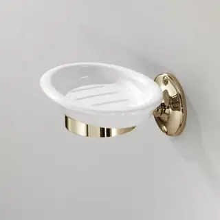 Devon&Devon Cavendish Мыльница подвесная, цвет: золото/белый