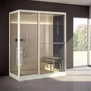 Effegibi Logica H Filo Сауна 214x250х217см, пристенная, цвет: Soft Sand