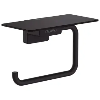 Hansgrohe AddStoris Держатель т/б с полкой, цвет: черный матовый