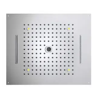 BOSSINI DREAM/4 Верхний душ 570 x 470 мм, с 4 LED RGB, 4 режима (дождь, каскад, водопад, моноструя), блок питания/управления, Cromoterapia, цвет: хром