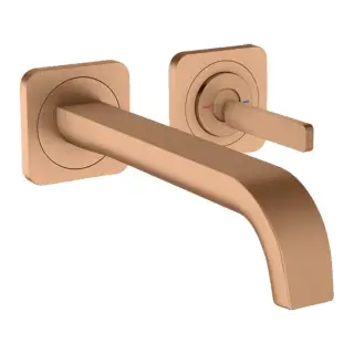 Axor Citterio E Смеситель для раковины, встраиваемый, излив: 22.1см., цвет: шлифованная бронза