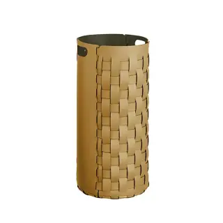 ADJ Круглая корзина для белья, D33x68 см., цвет: горчичный/оливковый