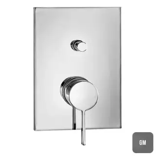 Almar Thin Core Смеситель для душа, встраиваемый, на 2 потребителя, цвет: Gun Metal Brushed PVD