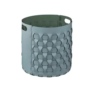 ADJ Круглая корзина Dubai, D40xH40 см., цвет: небесный/эвкалипт