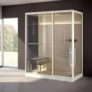 Effegibi Logica H Filo Сауна 214x250х217см, в нишу, цвет: Stone