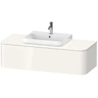 Duravit Happy D.2 Plus Тумба подвесная 130x48х35.4см, с раковиной и 1 ящиком, цвет: белый глянцевый