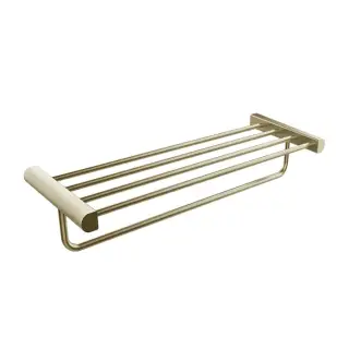 Gessi Rilievo Полка с полотенцедержателем, 60 см, цвет: Brass Br. PVD