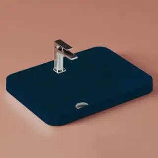Artceram Fuori Scala Раковина 60х45 см, встраиваемая, с 1 отв.под смеситель,без перелива, цвет: notte