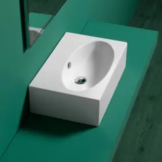 Simas Lft Spazio Раковина 61х39 см, без отв., цвет: белый