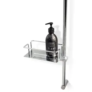 Decor Walther DSK 20 Полочка 20x11x6см для душевой стойки (17-22мм), подвесной, цвет: хром