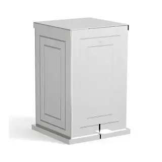 Devon&Devon Cube Ведро мусорное, напольное, с педалью, цвет: хром