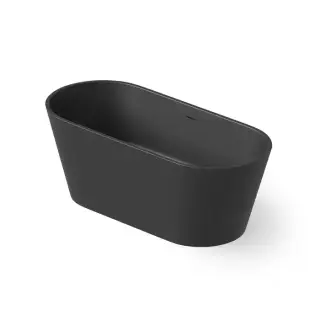 Dea Design Shadow Ванна 160х70х58см., отдельностоящая, Solid Surface, цвет: Black №16