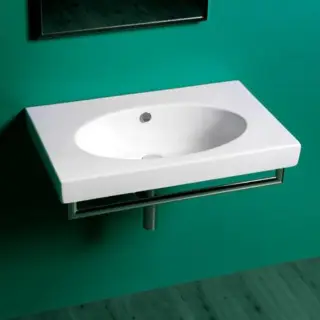 Simas Lft Spazio Раковина 80х49.5 см, 1 отв., цвет: белый