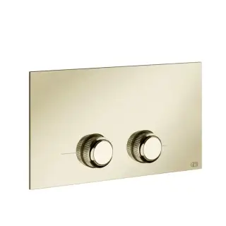 Gessi Venti20 Клавиша смыва для унитаза двойная, для инсталляций Viega, цвет: Brass PVD